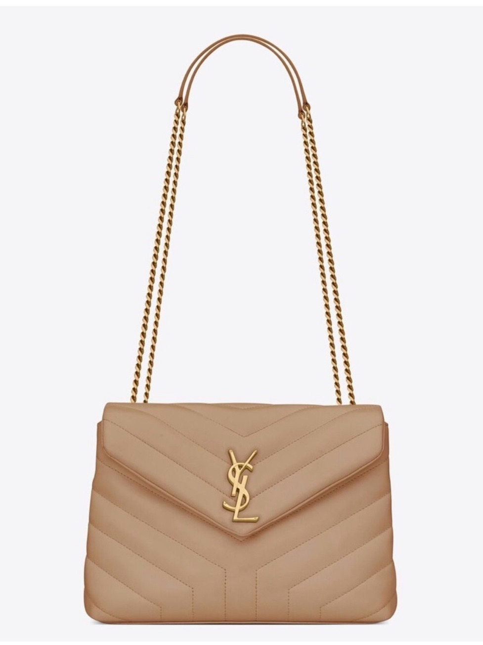 Saint Laurent Beige Lou Lou Ysl Bag